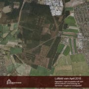 Luftbildaufnahme vom April 2015 (© geoplana Ingenieurgesellschaft mbH mit freundlicher Unterstützung der Gemeinde Leegebruch bereitgestellt)